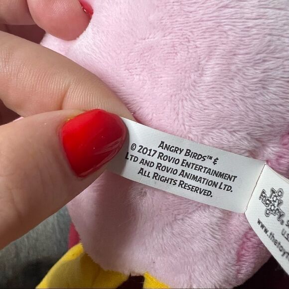 Charming Pink Bird Plush with Yellow Feet - Picture 12 of 12